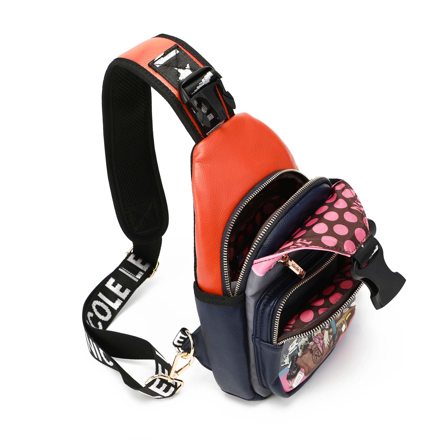 Nicole Lee Journey of Stephanie Backpack Women Multicolor Print Vegan Leather Nicole Lee Backpack Exterior Bags & Handbags for Women for  main image 3
