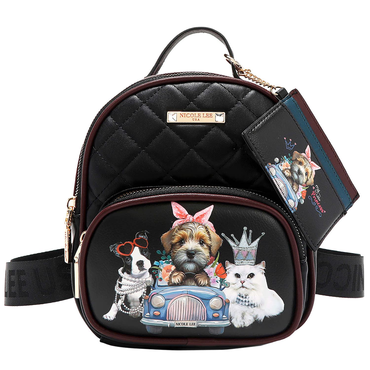 NICOLE LEE FAMLY YEARBOOK 3 PIECE SET Family Yearbook Satchel Handbag with Embellishments, and  main image 3