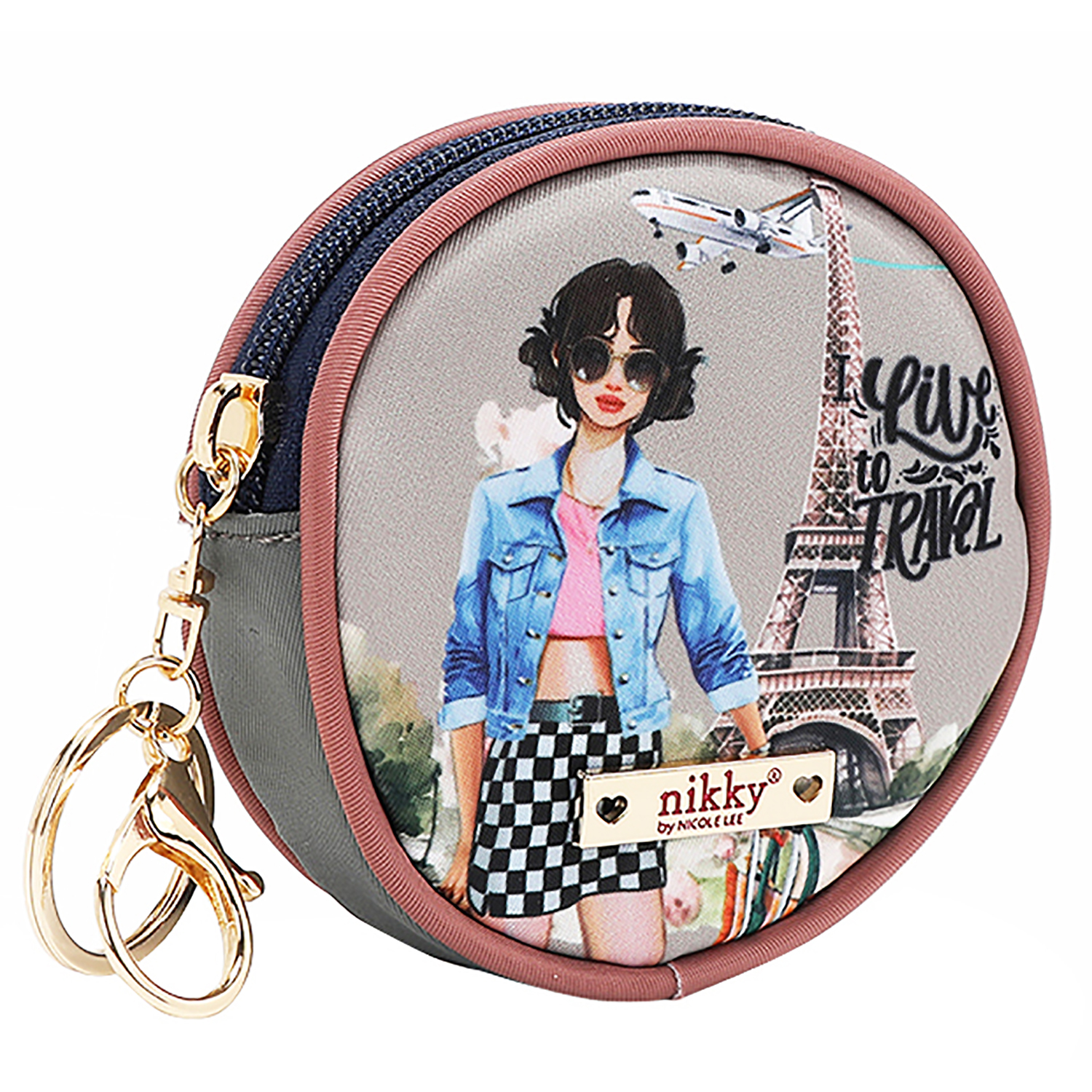 NK20341 I LIVE TO TRAVEL - New Arrival Purses - Fashion World