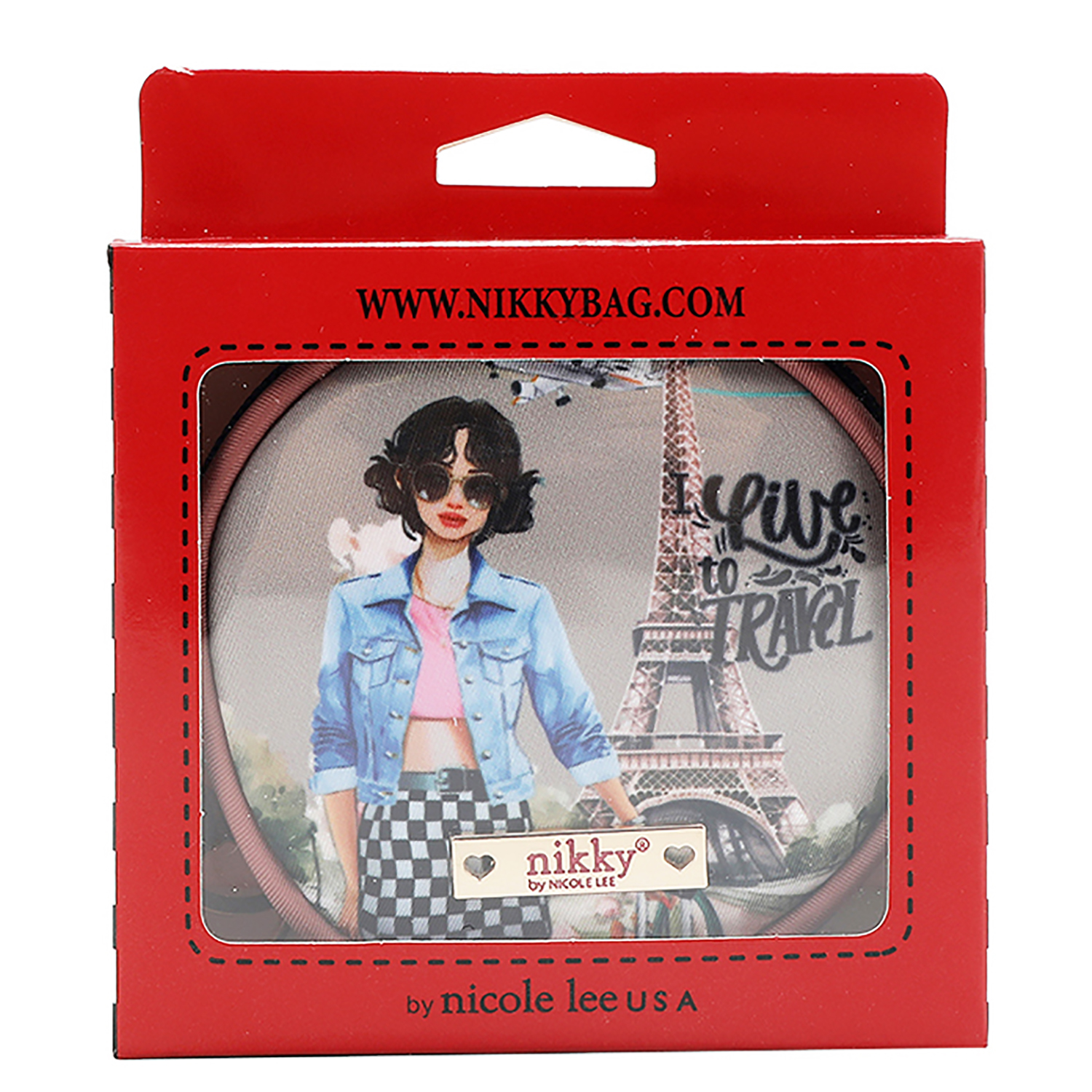 NK20341 I LIVE TO TRAVEL - New Arrival Purses - Fashion World