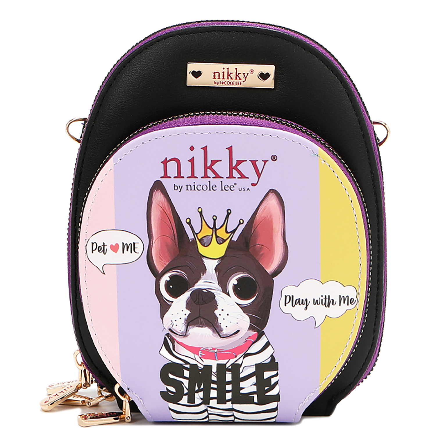 Nicole Lee Black Nikky Makes Friends Eiffel Tower Paris Dog Shopping Backpack Introducing our newest collection - Best Buddies  main image 4