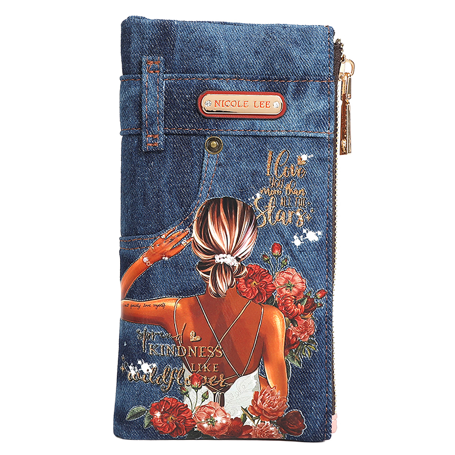 Nicole Lee ヴィンテージ柄トランクミィデイアム Nicole Lee PRT7455D BLIND DATE - Wallets - Fashion World