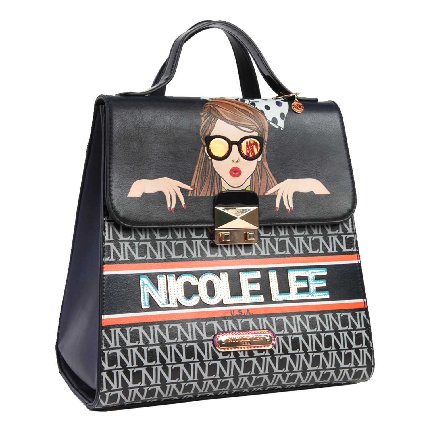 NICOLE LEE SEE MY SWEETHEART BACKPACK Nicole Lee PRT14181 See My Sweetheart - Handbags - Fashion World main image 2