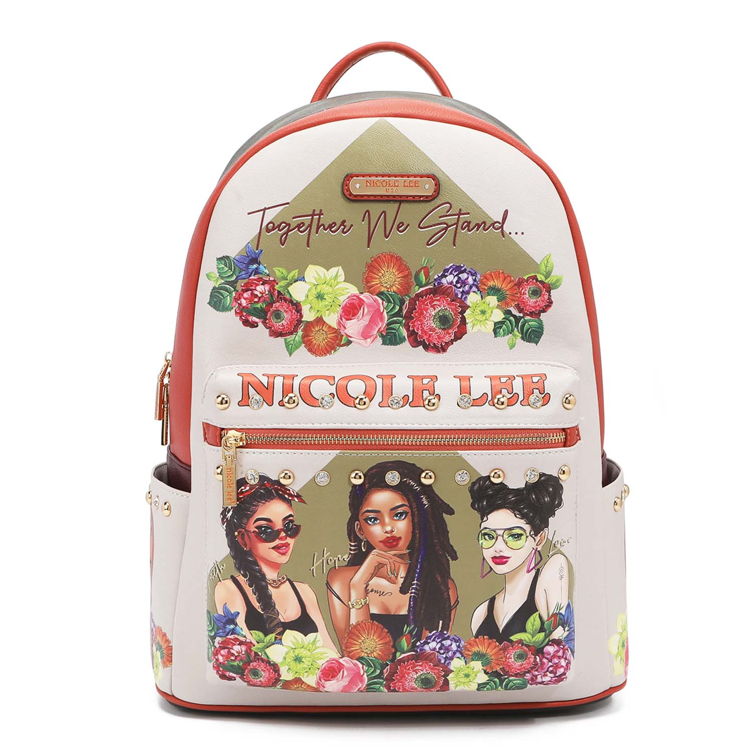 NICOLE LEE TOGETHER WE STAND BACKPACK Nicole Lee BP16097 TOGETHER WE STAND - Handbags - Fashion World main image 2
