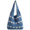 L/BLUE/WHITE